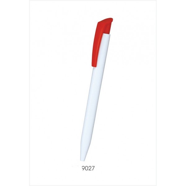 sp plastic pen colour white red 